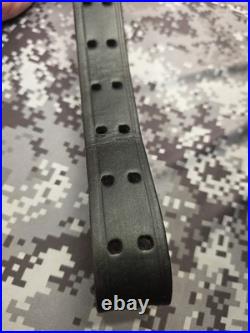 Brownells Competitor Plus USA 1 1/4 Leather Buckle Rifle Sling With Swivels