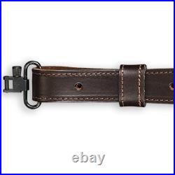 Browning 122398 JMB Signature Series Rifle Sling Dark Brown Leather Adjustable
