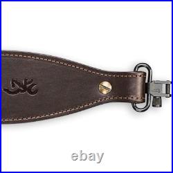 Browning 122398 JMB Signature Series Rifle Sling Dark Brown Leather Adjustable