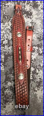 Browning Five Cent Buffalo Nickel Stitched Weave Horsehair Leather Rifle Sling