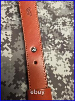 Browning Five Cent Buffalo Nickel Stitched Weave Horsehair Leather Rifle Sling