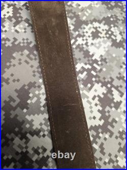 Browning Five Cent Buffalo Nickel Stitched Weave Horsehair Leather Rifle Sling