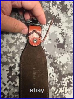 Browning Five Cent Buffalo Nickel Stitched Weave Horsehair Leather Rifle Sling