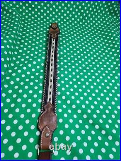 Browning Horsehair And Leather Rifle Sling With Swivels Hard To Find Horse Hair