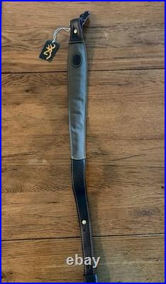 Browning Laredo Leather Suede Brown Shoulder Rifle Sling for Hunting