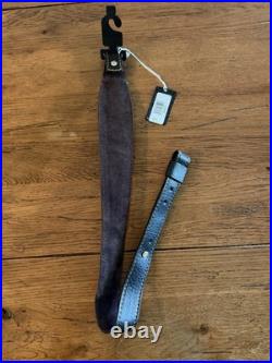 Browning Laredo Leather Suede Brown Shoulder Rifle Sling for Hunting