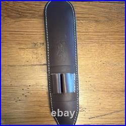 Browning Leather Adjustable Padded Brown Shoulder Rifle Sling