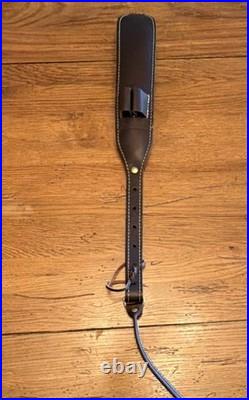 Browning Leather Adjustable Padded Brown Shoulder Rifle Sling