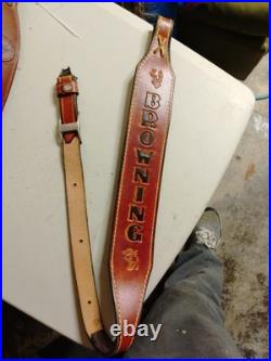 Browning Leather Shotgun Or Rifle Sling