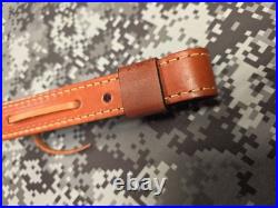 Browning Tooled Weave Stitched Suede Backed Leather Rifle Sling W Swivels