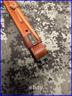 Browning Tooled Weave Stitched Suede Backed Leather Rifle Sling W Swivels