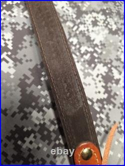 Browning Tooled Weave Stitched Suede Backed Leather Rifle Sling W Swivels