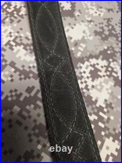 Browning White Stitched Design Suede Backed Leather Rifle Gun Sling W Swivels