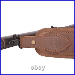 Buffalo Hide Leather Rifle Gun Sling Adjustable Shoulder Strap Fit for. 308.45-70