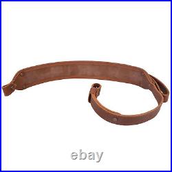 Buffalo Hide Leather Rifle Sling With Ammo Loops, Gun Straps For 308 30-06 45-70