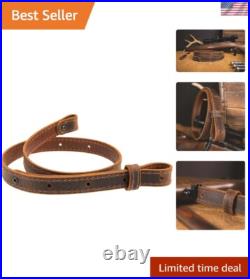 Buffalo Leather Gun Sling Handmade Amish Craftsmanship, Adjustable 30 to 42