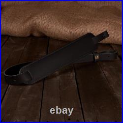 Buffalo Leather Rifle Slings Adjustable, Durable Gun Sling for Rifles, Made in