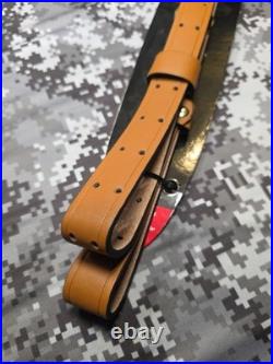 Butler Creek Leather Military Rifle Sling Plain Leather Rifle Sling