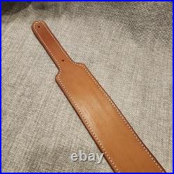 CR Leather Saddle Tan Rifle Sling Adustable length Made in USA