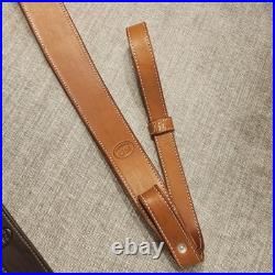 CR Leather Saddle Tan Rifle Sling Adustable length Made in USA