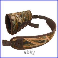 Camo Rifle Gun Sling with Matched Gun Buttstock Neoprene Shoulder Padded Strap