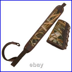 Camo Rifle Gun Sling with Matched Gun Buttstock Neoprene Shoulder Padded Strap
