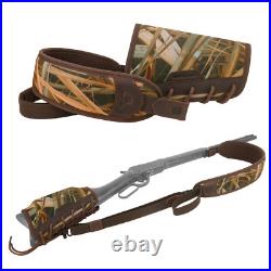 Camo Rifle Gun Sling with Matched Gun Buttstock Neoprene Shoulder Padded Strap