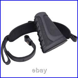 Canvas Leather Rifle Ammo Buttstock with Carry Sling Hunting for. 308.22mag. 30/30