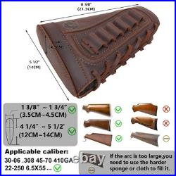 Canvas Leather Rifle Buttstock Cover with Gun Sling & Shell Holder for Dogs