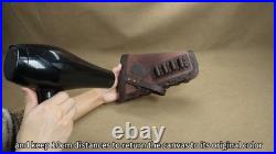 Canvas Leather Rifle Buttstock Cover with Gun Sling & Shell Holder for Dogs