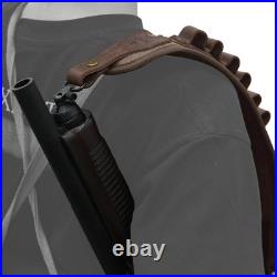 Canvas Leather Rifle Shell Holder Sling for 30-30.30-06.45-70.308cal 12GA