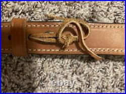 Cobra Bianchi Cobra Grande #74 Stitched Tooled Sheep Backed Leather Rifle Sling