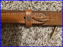 Cobra Bianchi Cobra Grande #74 Stitched Tooled Sheep Backed Leather Rifle Sling