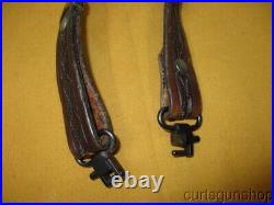 Cobra Padded 1 Inch Rifle Sling Brown Leather with Swivels