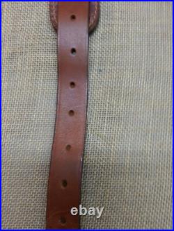 Cobra Style Sheep Wool and Basketweave Embossed Leather Rifle Sling