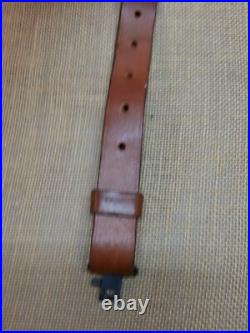 Cobra Style Sheep Wool and Basketweave Embossed Leather Rifle Sling