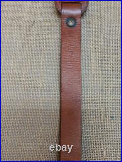 Cobra Style Sheep Wool and Basketweave Embossed Leather Rifle Sling
