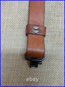 Cobra Style Sheep Wool and Basketweave Embossed Leather Rifle Sling