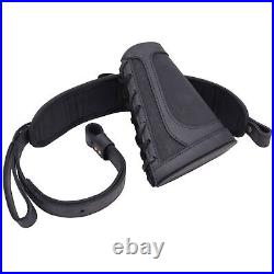 Combo of Leather Canvas Rifle Buttstock Cover, Gun Strap Sling. 22LR. 30/06 12GA