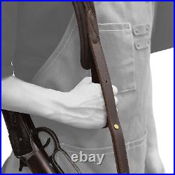 Combo of Leather Hunting Gun Cheek Rest with Matched Sling for. 45-70.22MAG 12GA