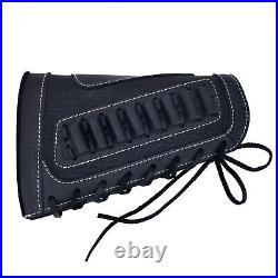 Combo of Leather Rifle/ Shotgun Magazine Pouch with Sling Straps. 357.30-06 12GA