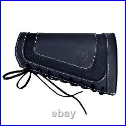 Combo of Leather Rifle/ Shotgun Magazine Pouch with Sling Straps. 357.30-06 12GA