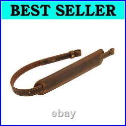 Comfortable Handmade Buffalo Leather Rifle Sling 32 to 42 Inch Adjustable Fit