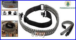 Comfortable Over Shoulder Tactical Sling 44 Inch Adjustable Paracord Strap