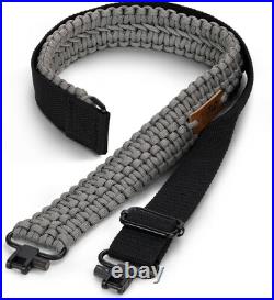Comfortable Over Shoulder Tactical Sling 44 Inch Adjustable Paracord Strap