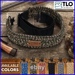 Comfortable Over Shoulder Tactical Sling 44 Inch Adjustable Paracord Strap Comfortable Over Shoulder Tactical Sling 44 Inch Adjustable Paracord Strap