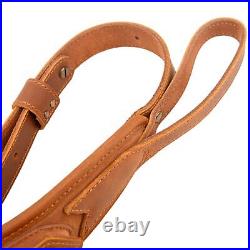 Cow Leather Rifle Gun Sling. 30/30.308.22LR. 44MA 12GA. 270 Shotgun Slot Strap