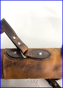 Cowhide Leather Holster Rifle Bag 50-54 Inch Scabbard Rifle Sling Handmade Sh
