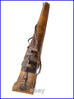 Cowhide Leather Rifle Sling Gun Cases for Rifles Slip Bag Shotgun Case Should