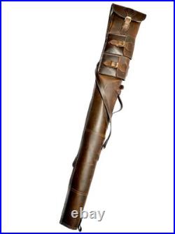 Cowhide Leather Rifle Sling Gun Cases for Rifles Slip Bag Shotgun Case Should